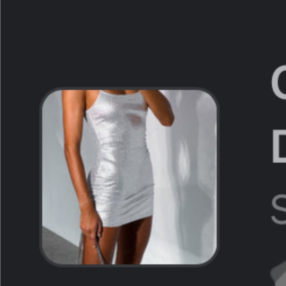 White fox “call for summer” mini dress size small